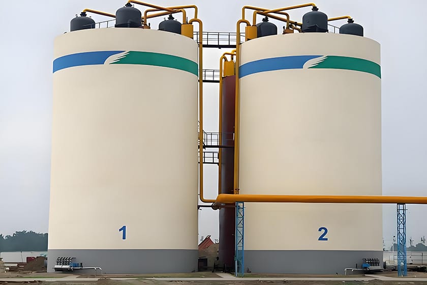 A pig farm sewage treatment station project
