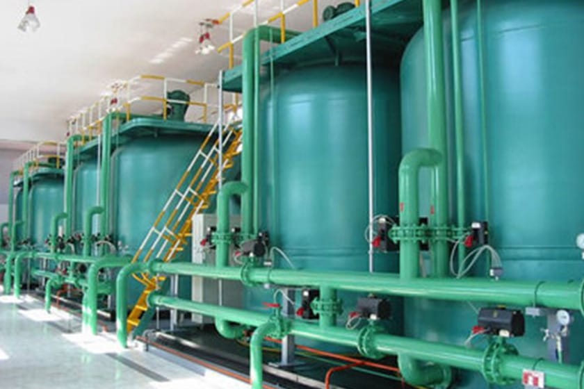 A semiconductor manufacturing enterprise sewage treatment plant project
